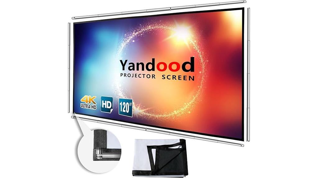 large foldable projector screen
