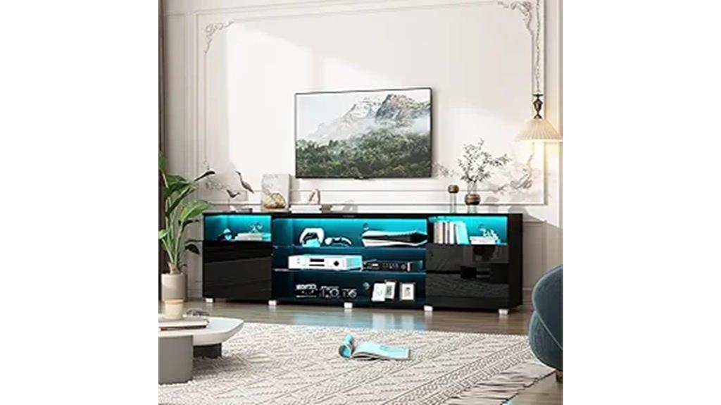 large led tv stand