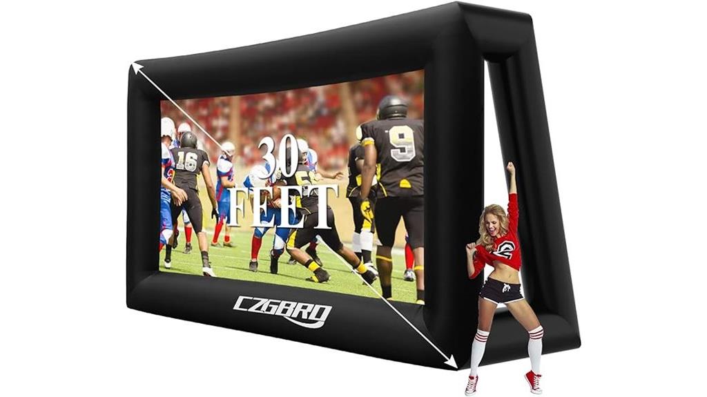 large outdoor inflatable screen