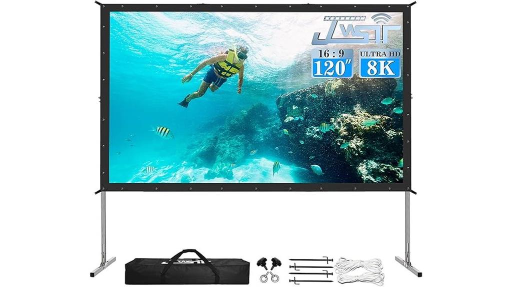 large outdoor projection screen