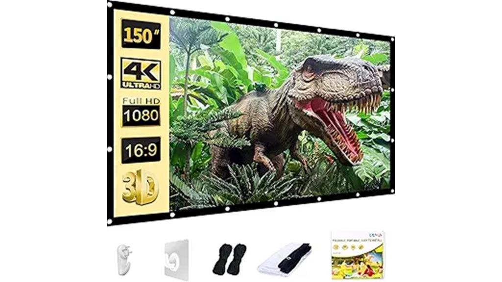 large outdoor projector screen