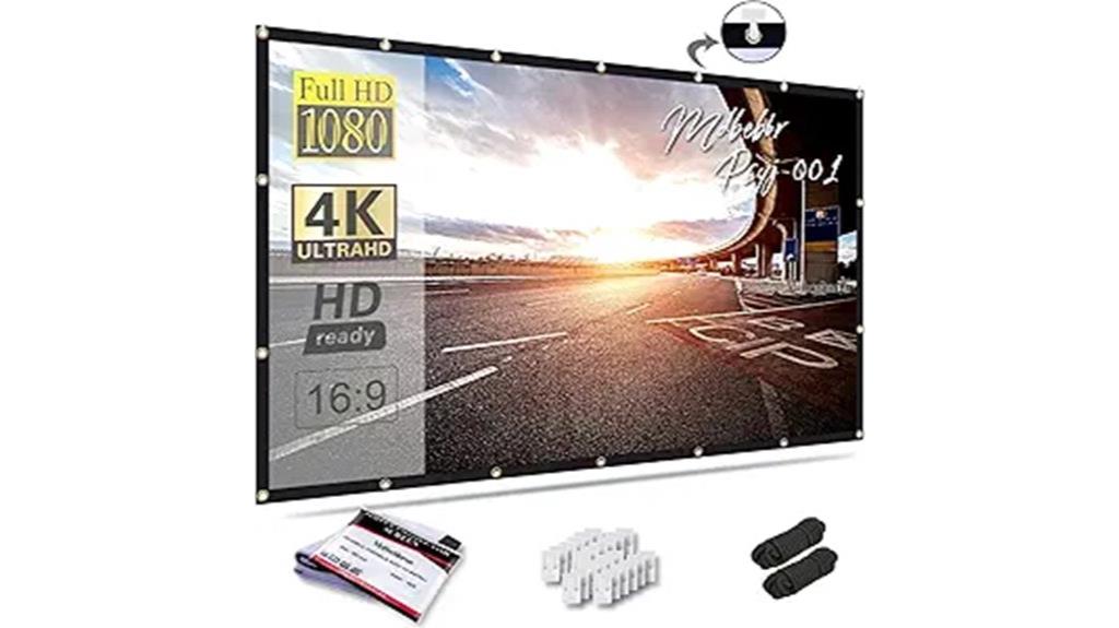 large portable projection screen