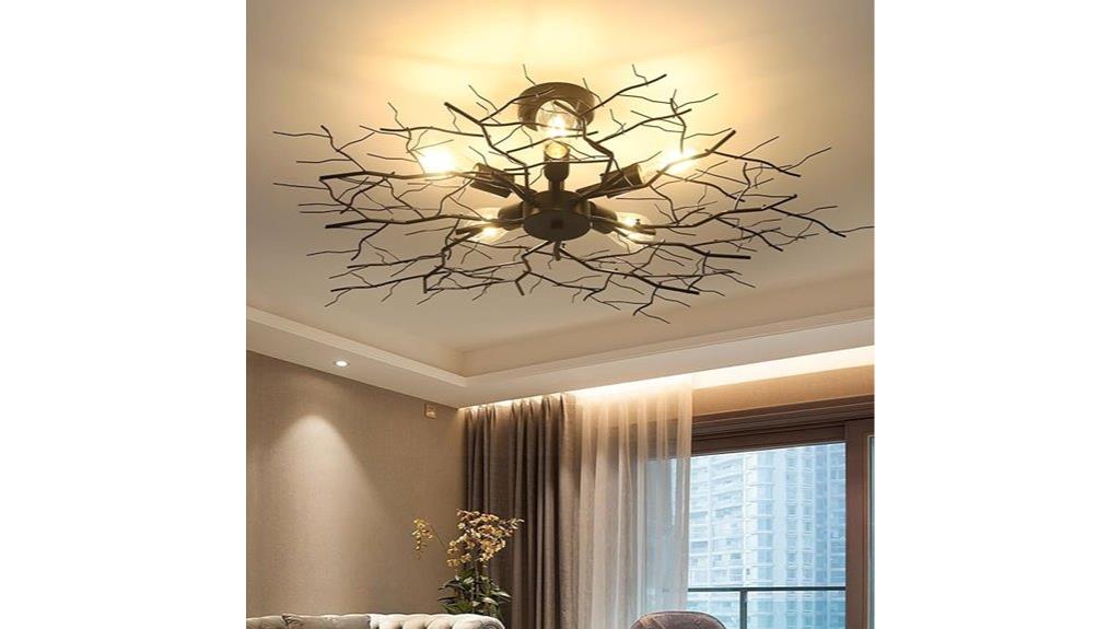 large semi flush ceiling light