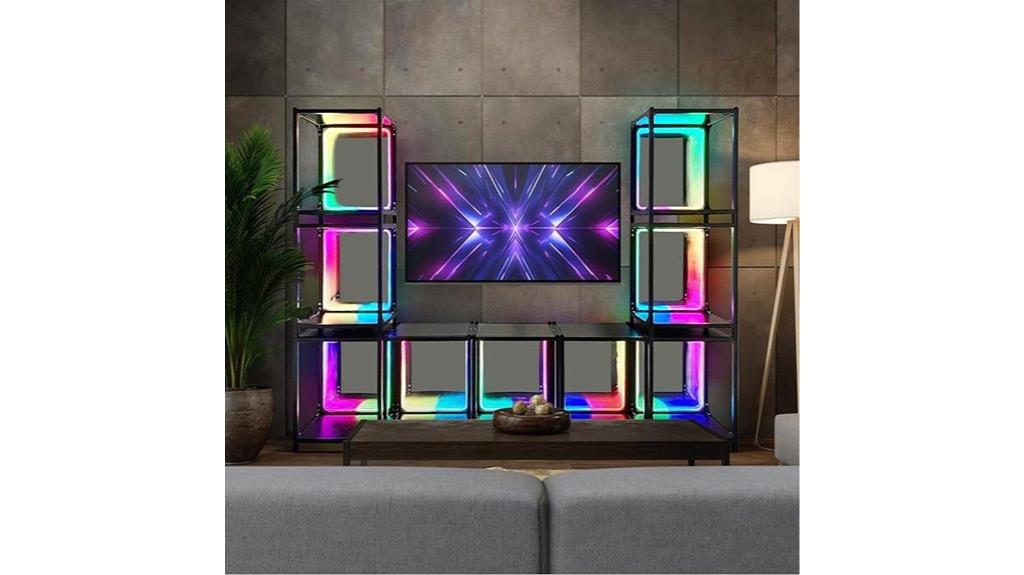led lit storage cabinet