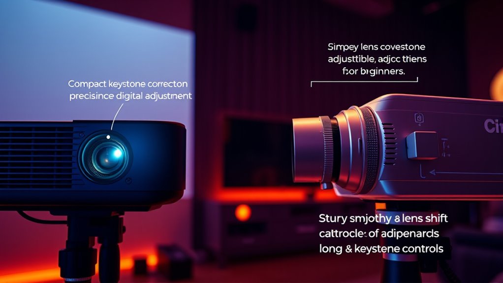 lens shift ensures consistent image quality