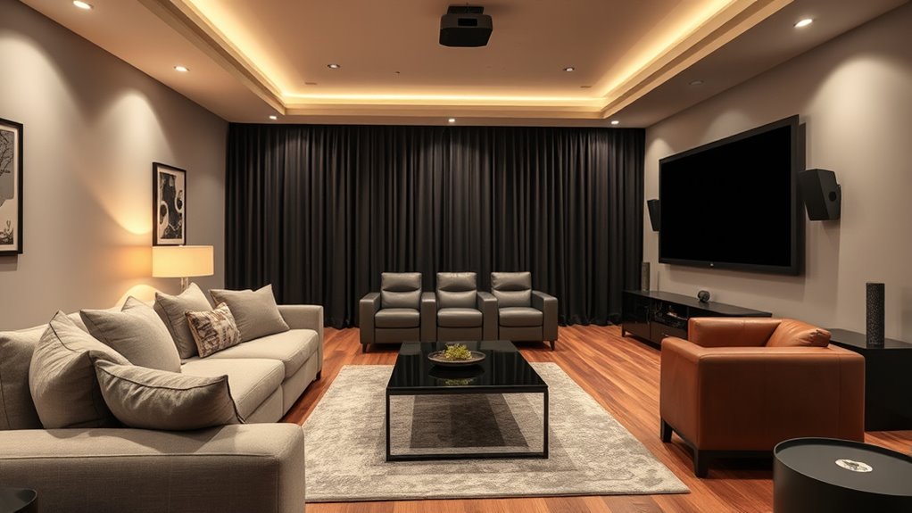 living room vs theater