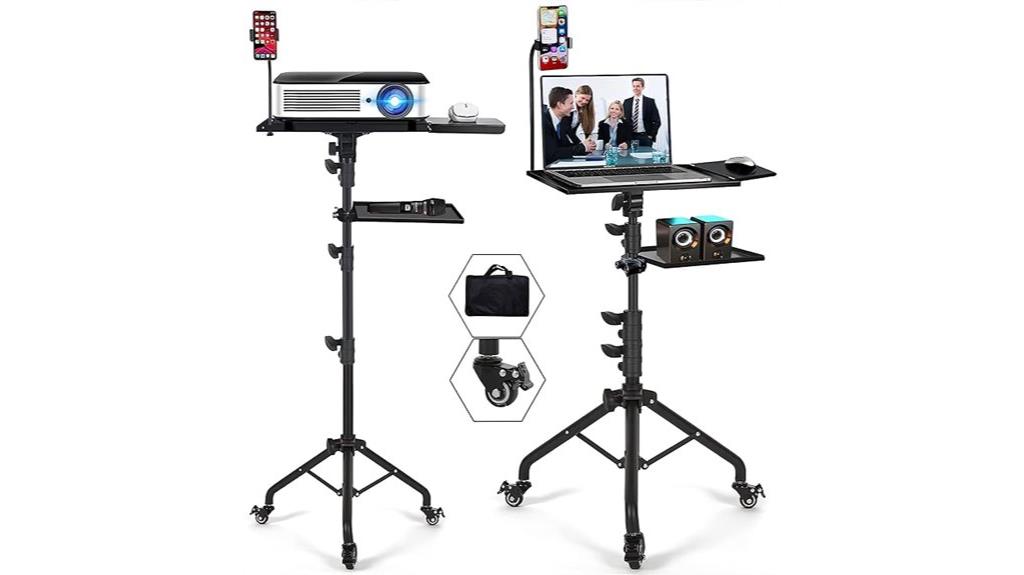 mobile adjustable projector stand