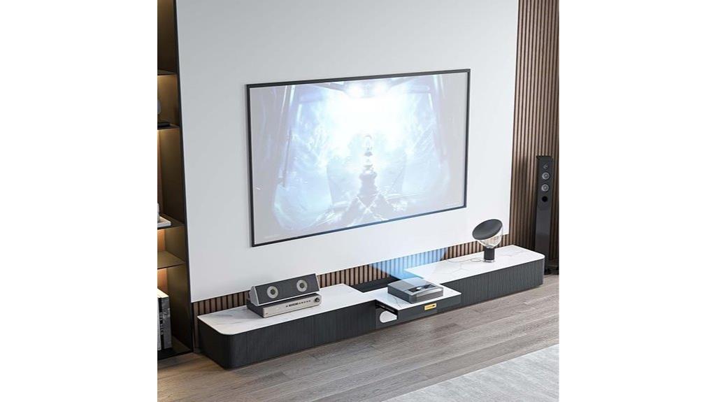 modern 85 inch tv storage