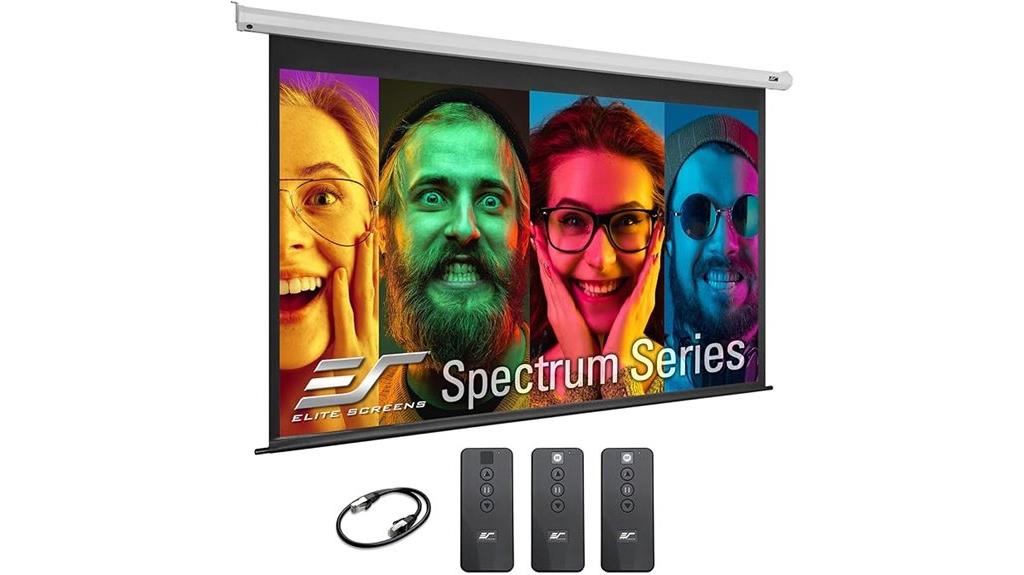 motorized 90 inch projection screen