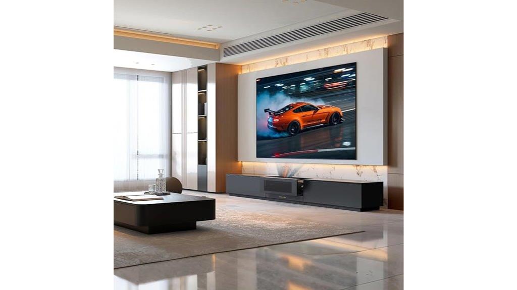 motorized laser tv cabinet