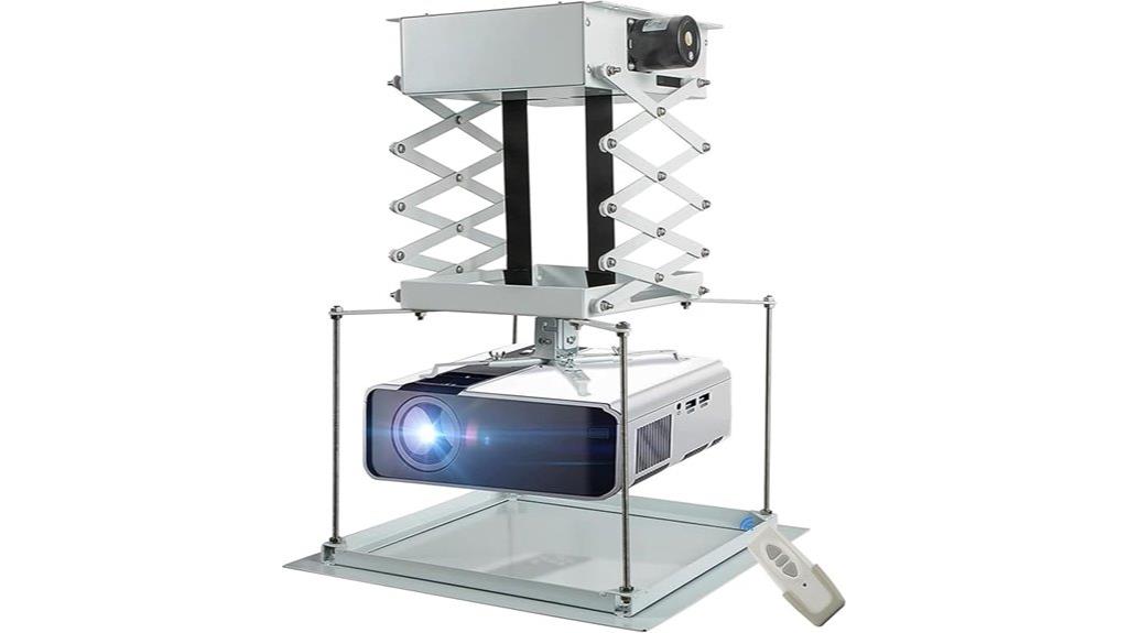 motorized projector mount gold