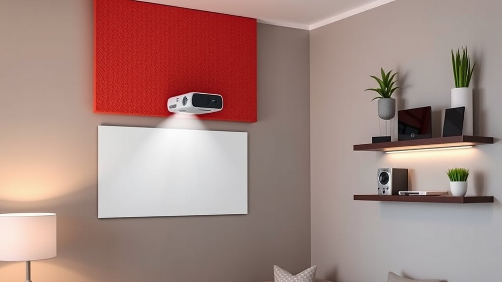 optimize small room projector placement