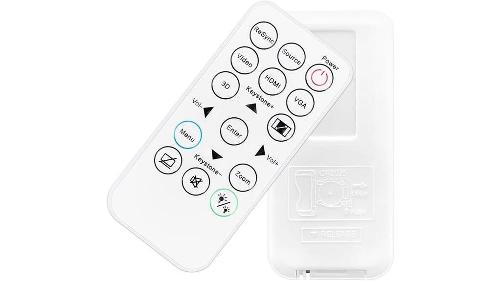 optoma projector remote control