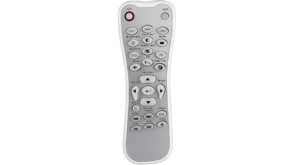 optoma projector universal remote