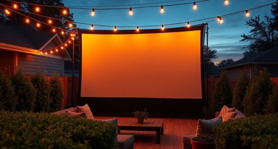 outdoor movie screen paints