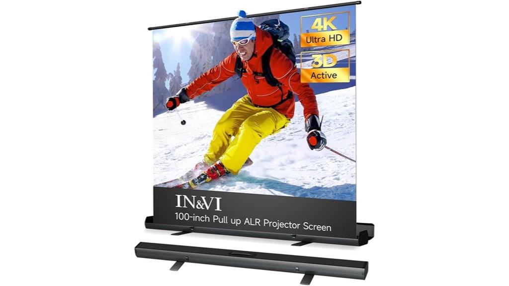 portable 100 inch manual screen