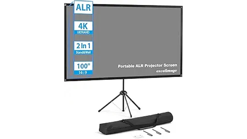 portable 100 inch projector screen