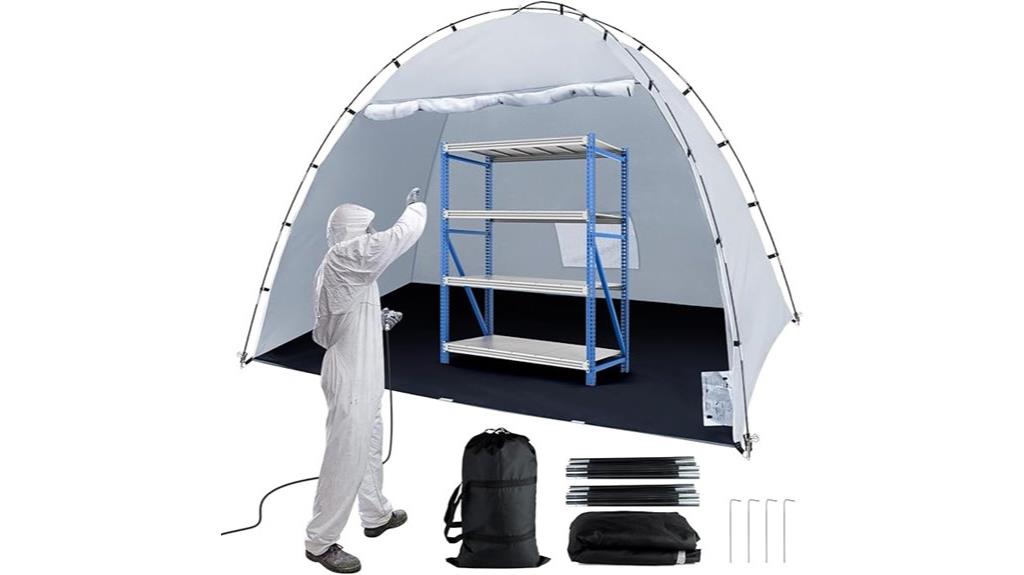 portable 10x6x6 5ft paint shelter