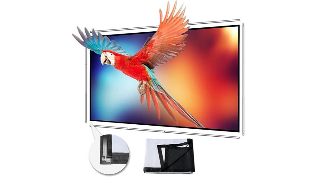 portable 70 inch projector screen