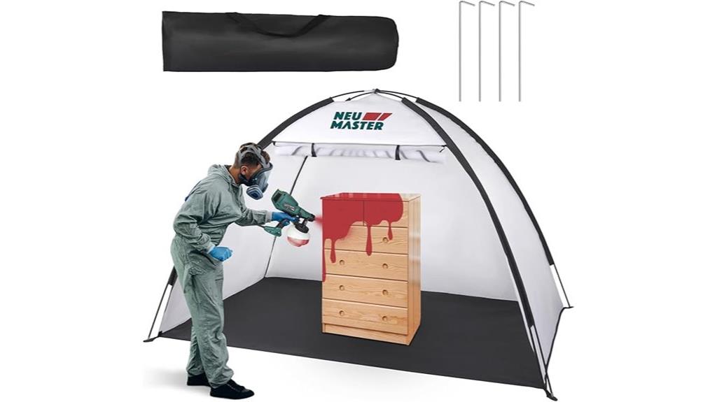 portable large spray tent
