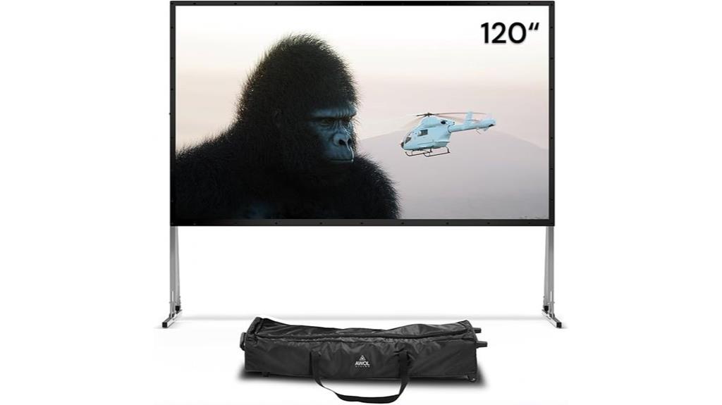 portable outdoor projector screen