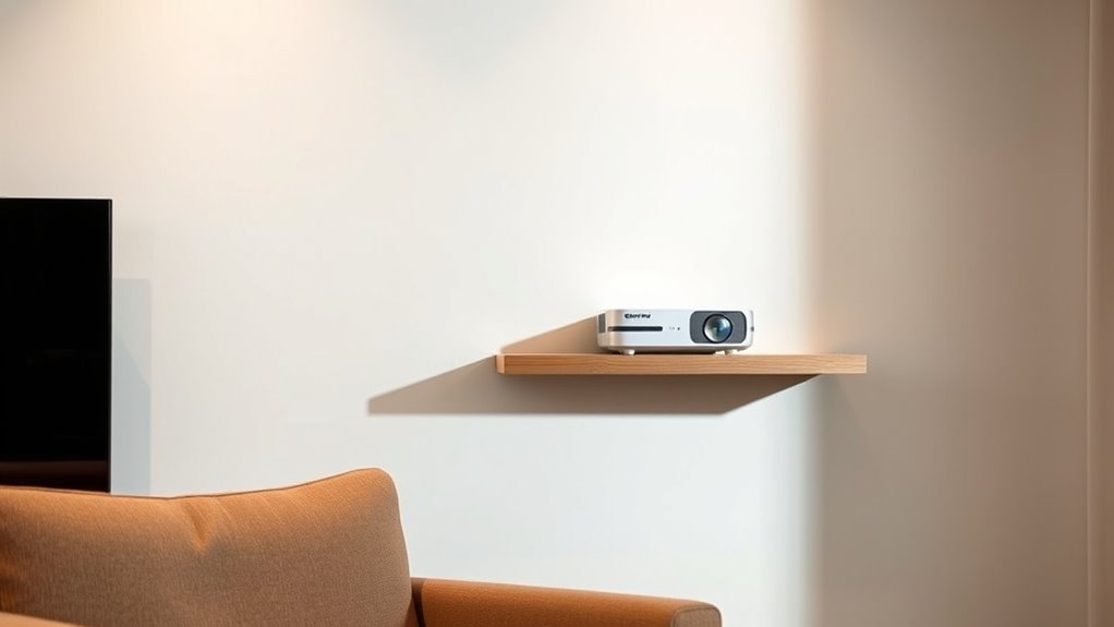 portable stylish projector shelves
