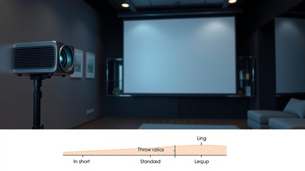 projection distance and type