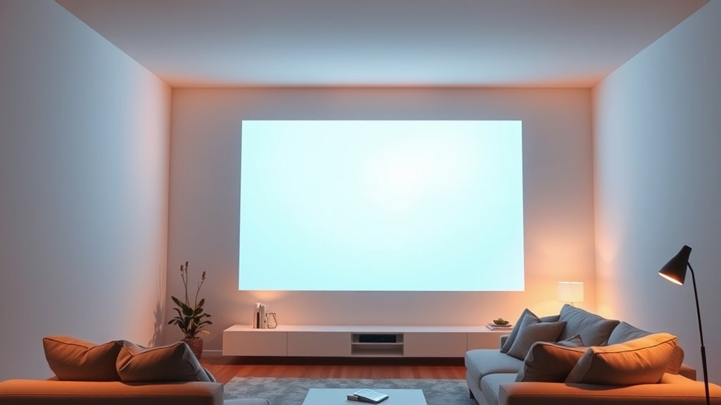 projection size and brightness