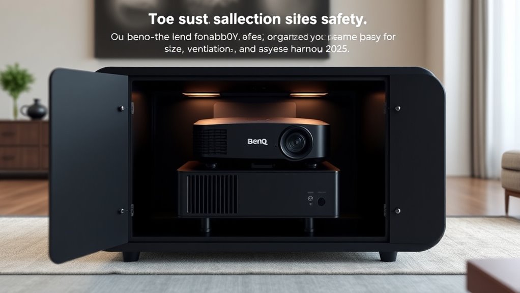 projector cabinet selection criteria