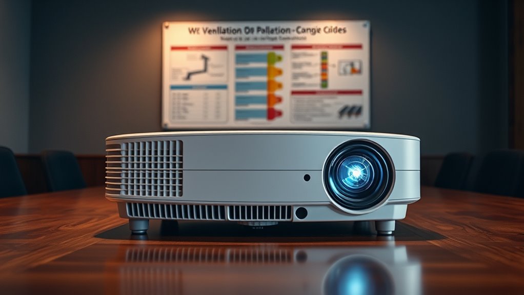 projector heat ventilation compliance