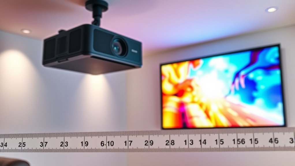 projector image size calculation