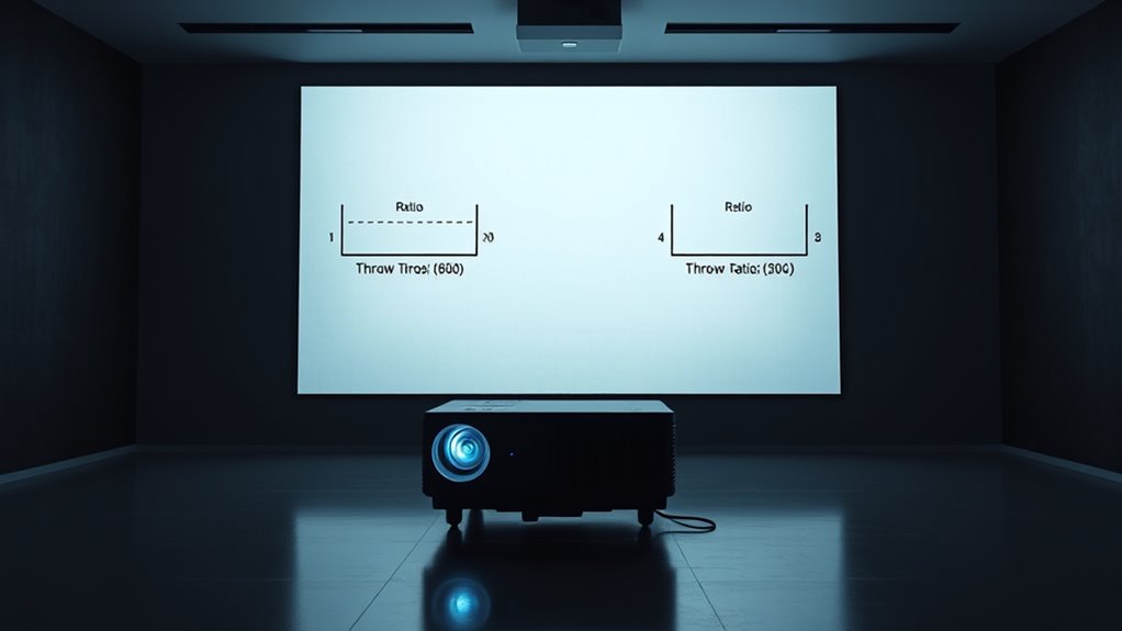 projector throw distance types