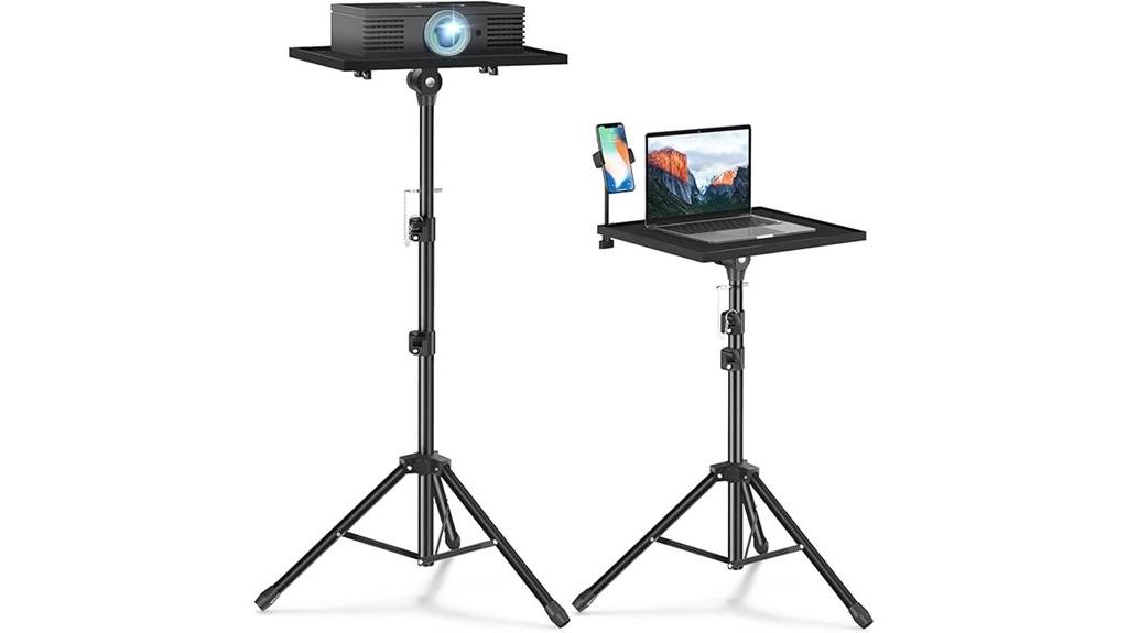 projector tripod stand height adjustable