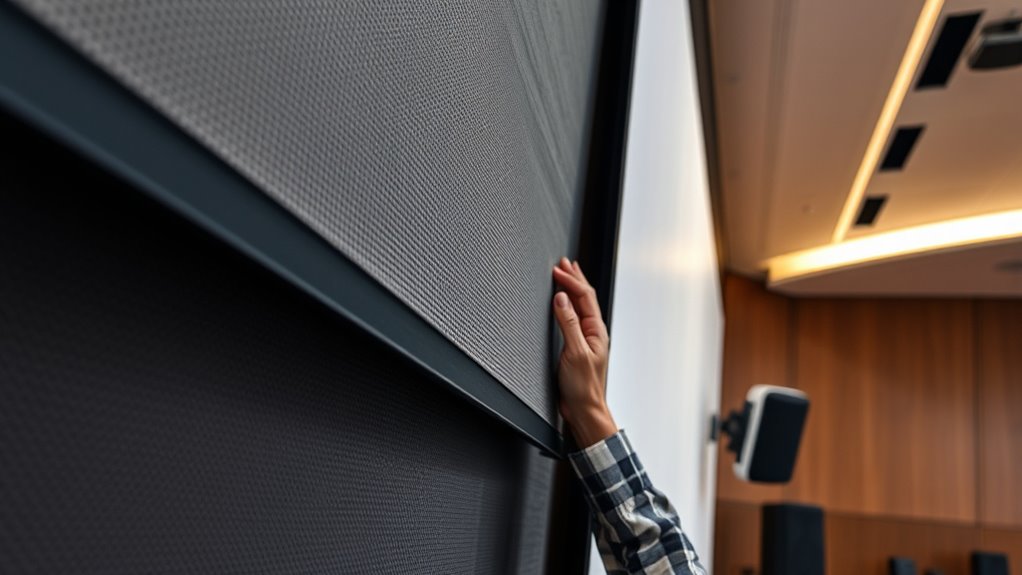 proper screen material installation