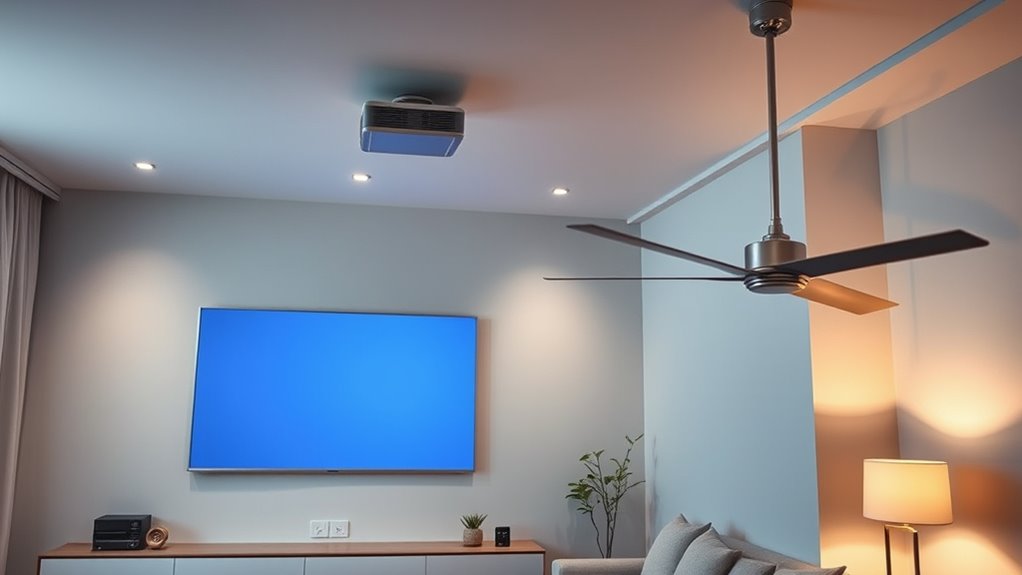 quiet projector fan solutions