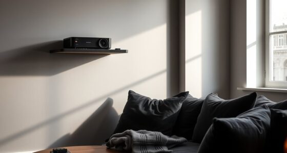 quiet projector shelf options