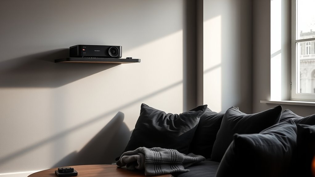 quiet projector shelf options