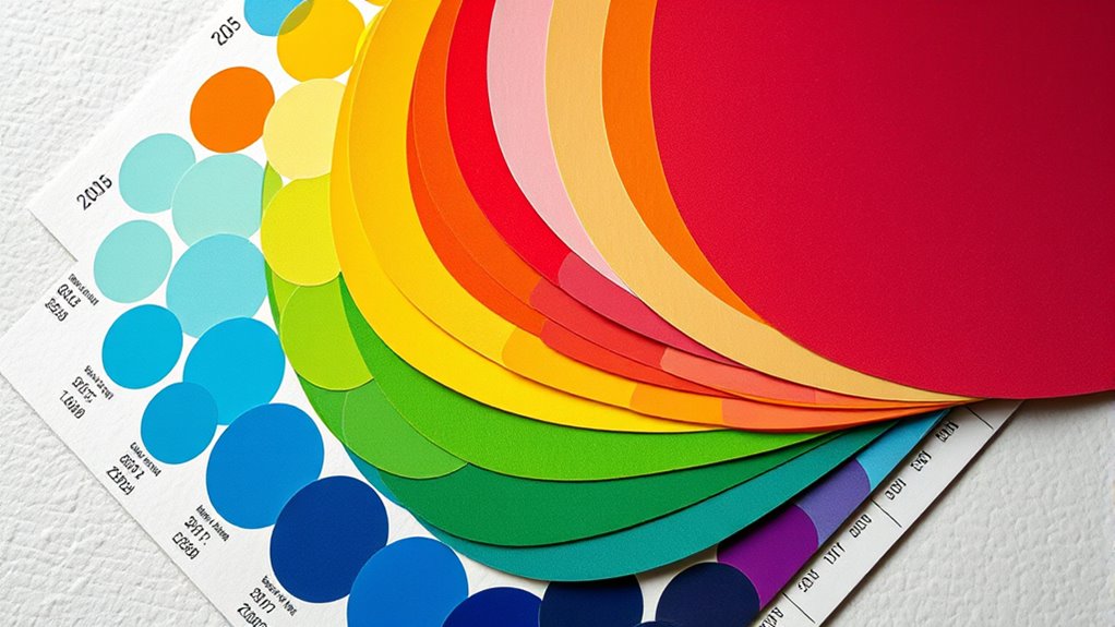 range of vibrant colors