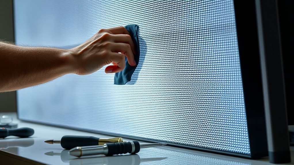 screen maintenance for clarity