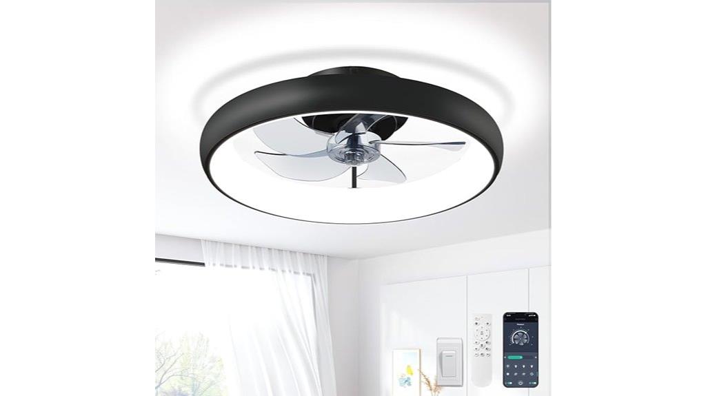 slim ceiling fan with lighting