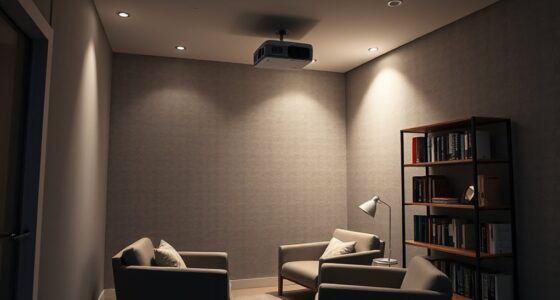 small room projector placement