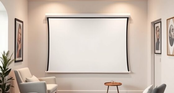 small room white screens