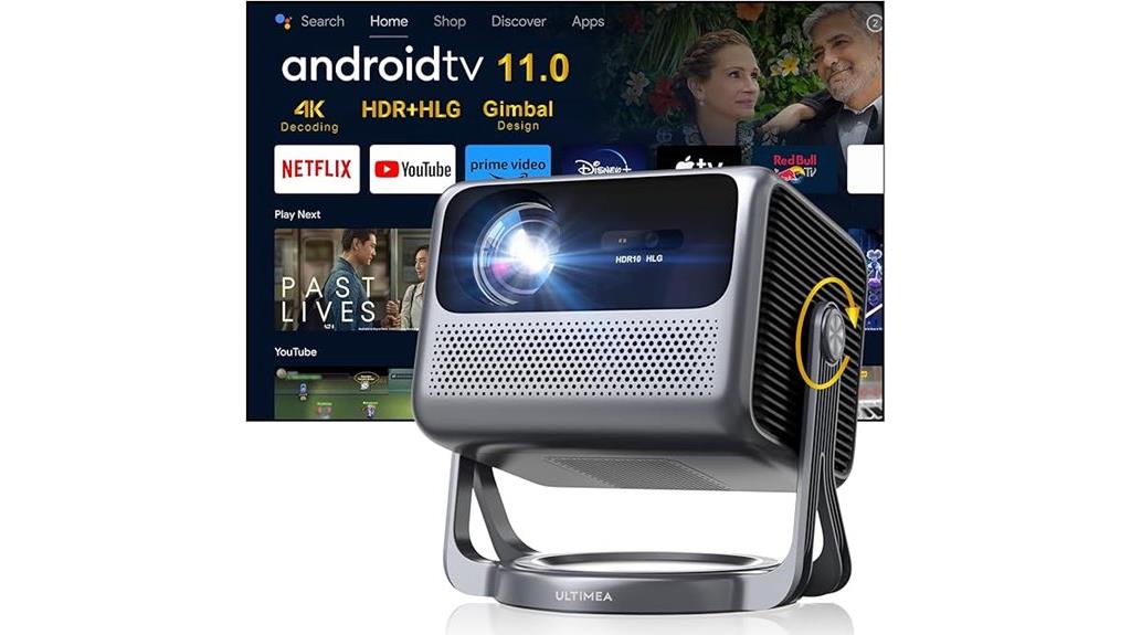 smart android tv projector