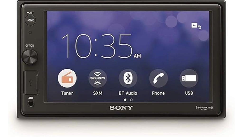 sony 6 2 touchscreen receiver