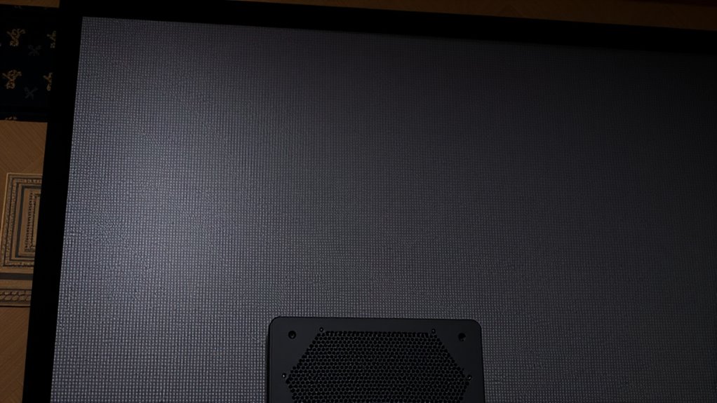 sound permeable visual display