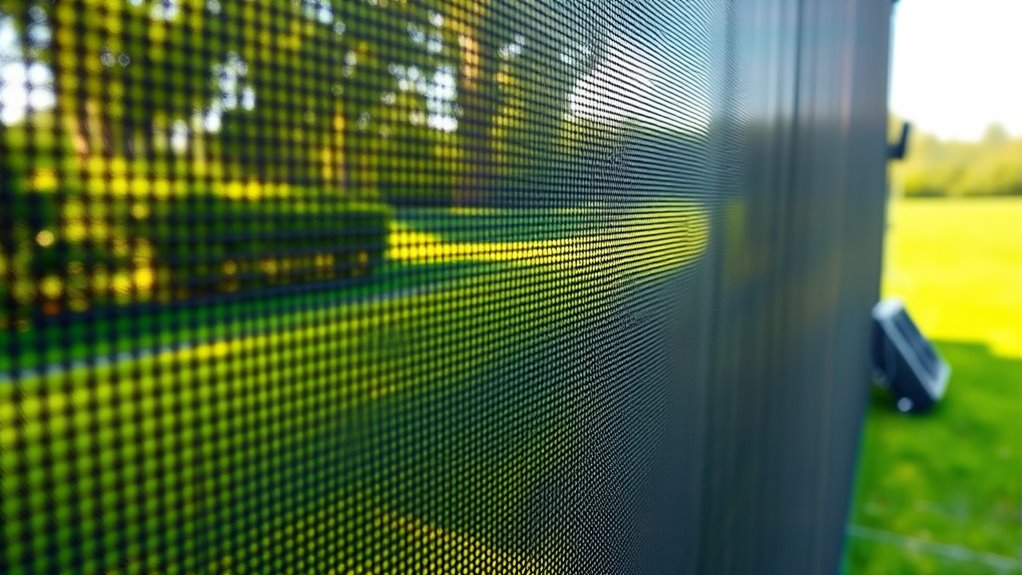 sound transmission through screens