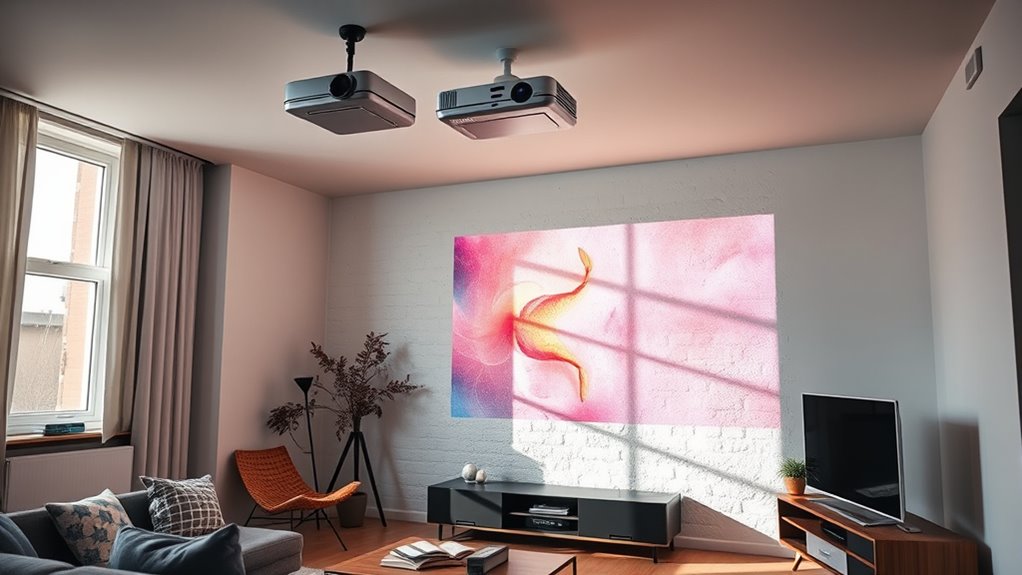 space saving wall dependent display