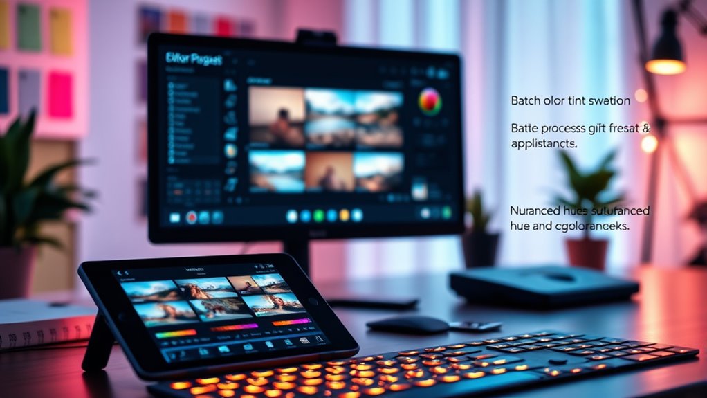 streamlined consistent photo editing