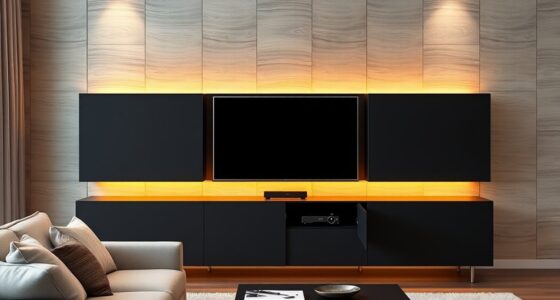 stylish living room storage