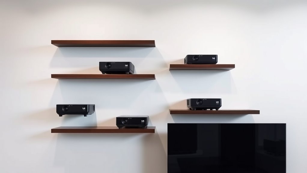 top lg projector shelf options